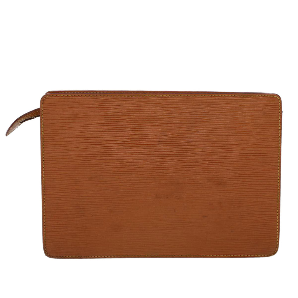 LOUIS VUITTON Epi Pochette Homme Clutch Bag Brown M52528 LV am4447