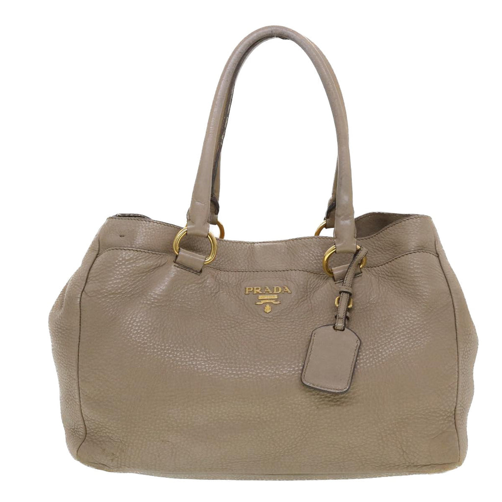 PRADA Shoulder Bag Hand Bag Leather Nylon 3Set Black Gray am4509