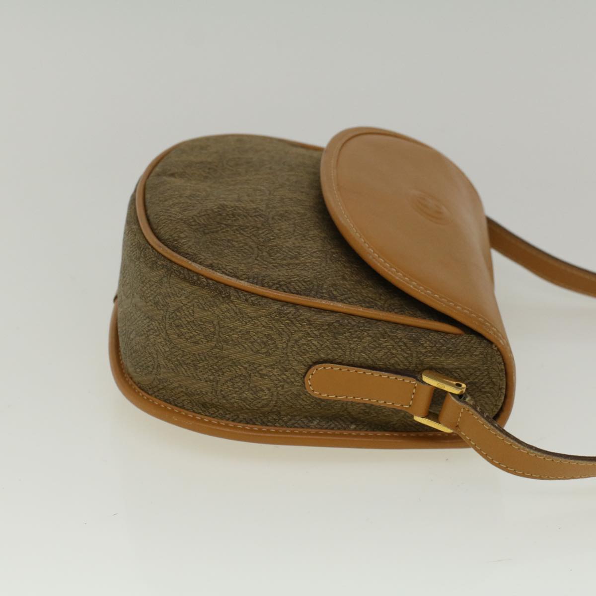 GUCCI Shoulder Bag Coated Canvas Brown 007 58 0074 am5132