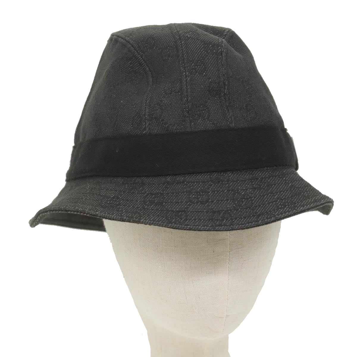 GUCCI GG Canvas Hat L Size Gray am5225