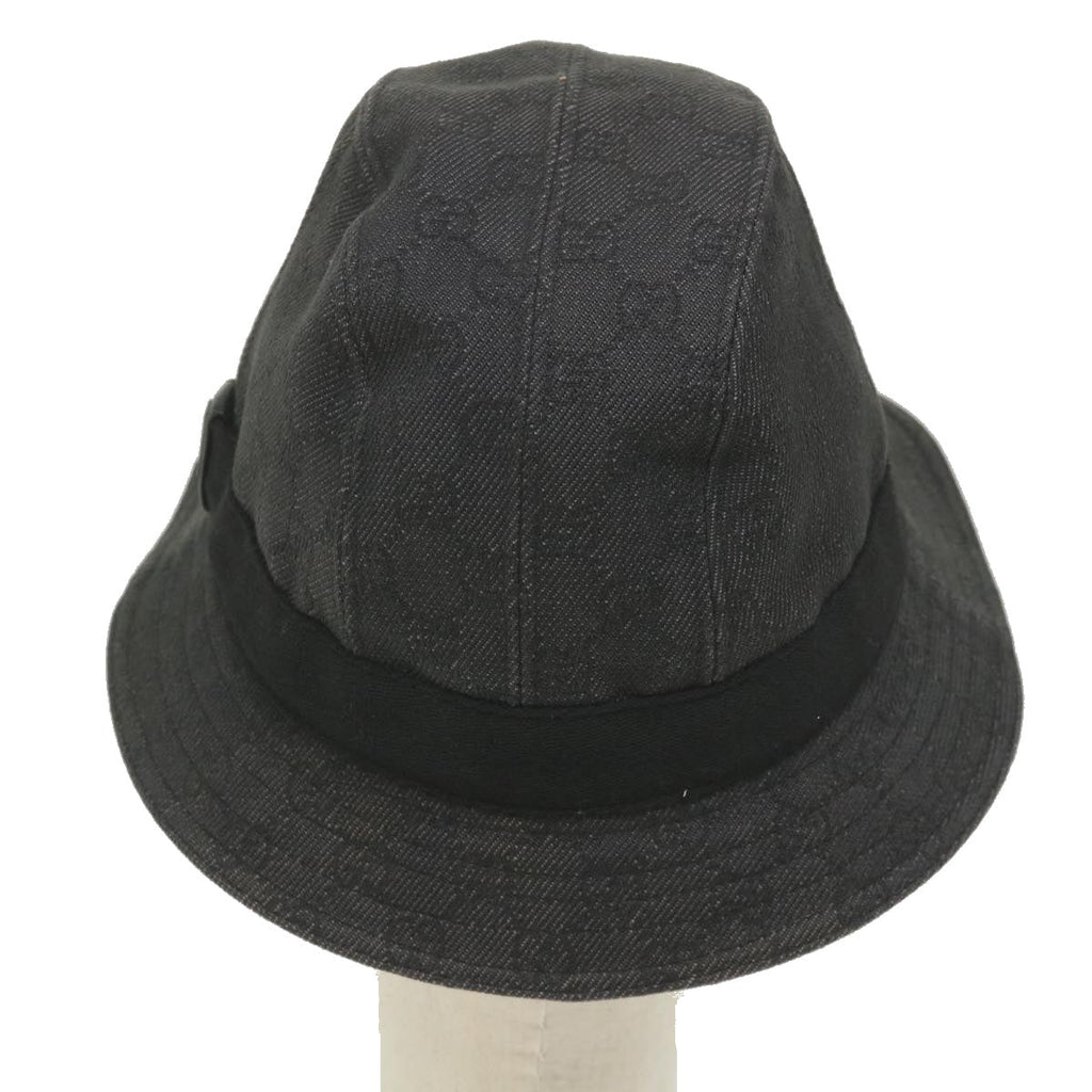 GUCCI GG Canvas Hat L Size Gray am5225