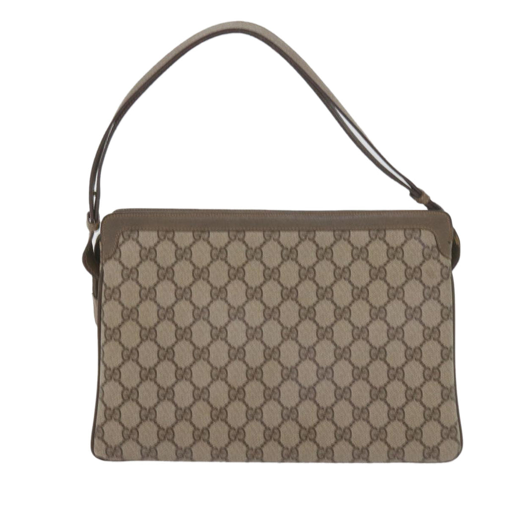 GUCCI GG Supreme Web Sherry Line Shoulder Bag Beige Red 41 02 090 am5260