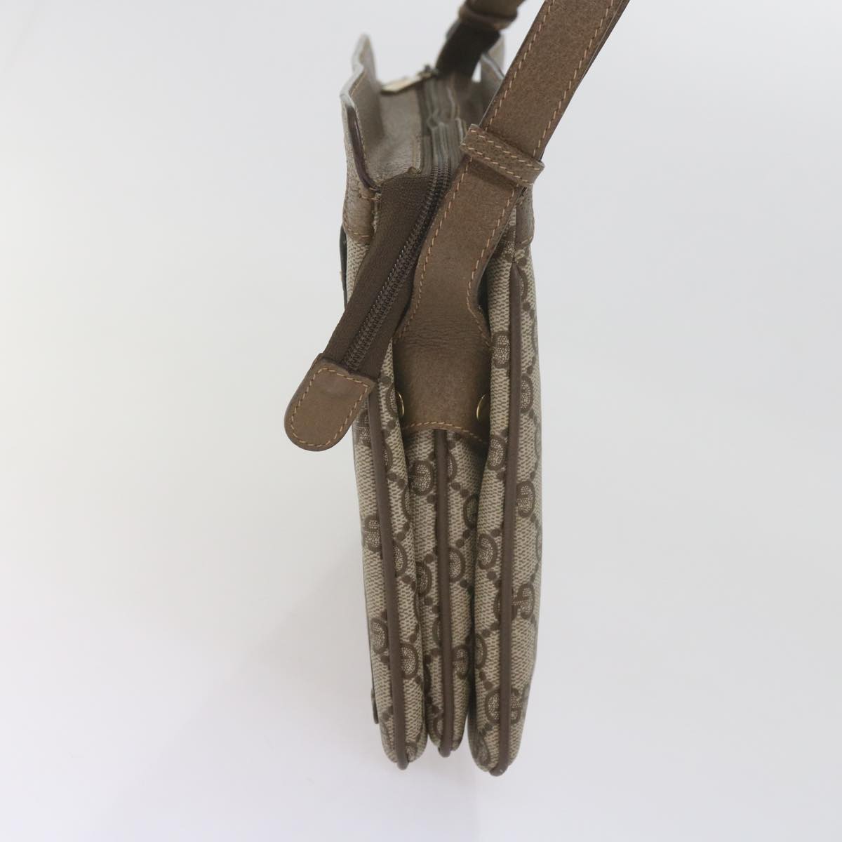 GUCCI GG Supreme Web Sherry Line Shoulder Bag Beige Red 41 02 090 am5260