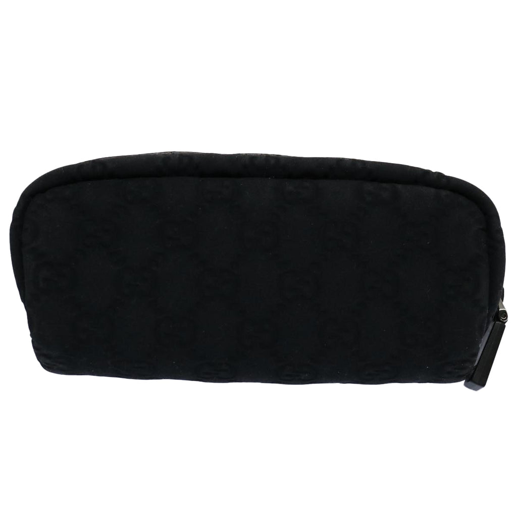 GUCCI GG Canvas Web Sherry Line Pouch Black Red Green 245800 am5323