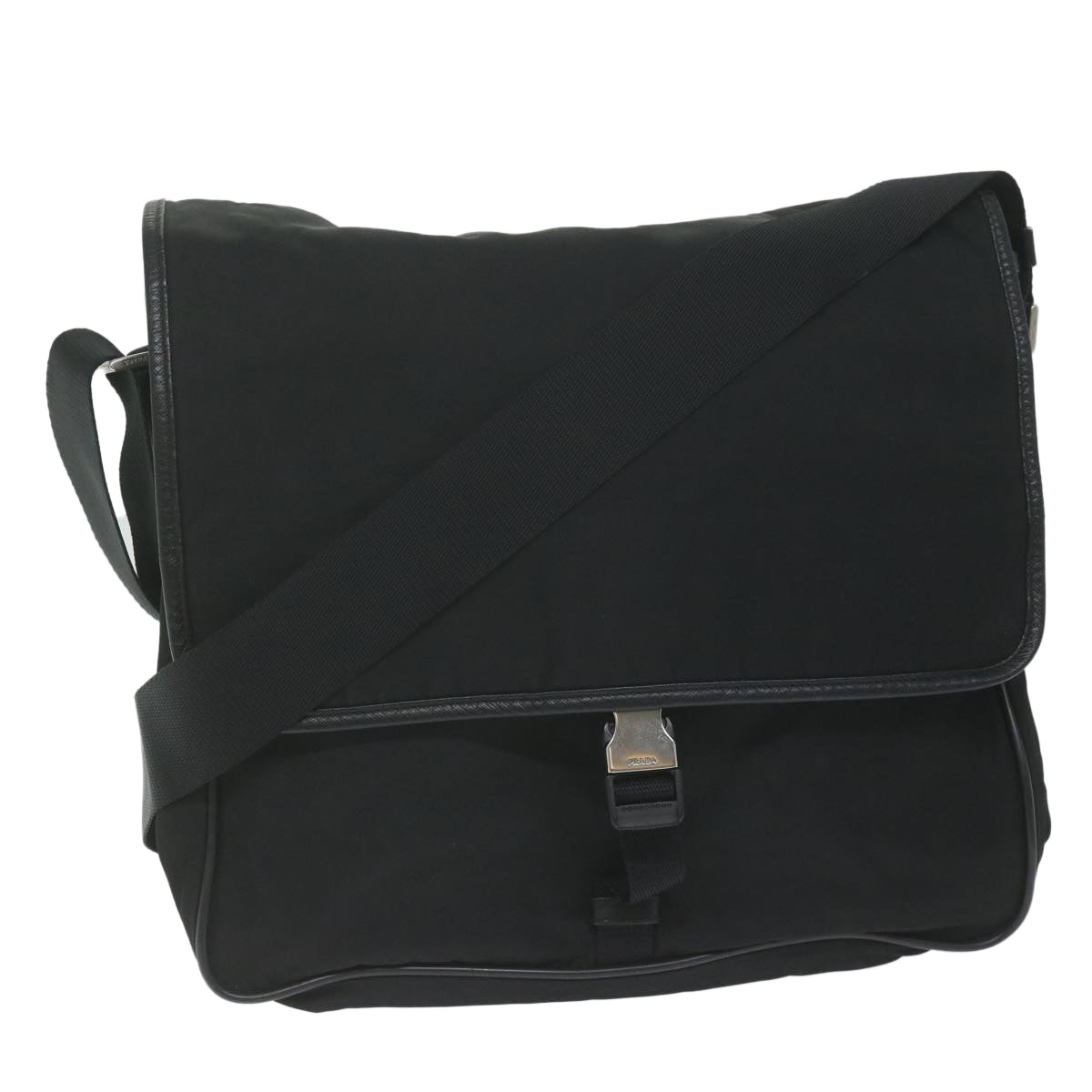 PRADA Shoulder Bag Nylon Black am5455