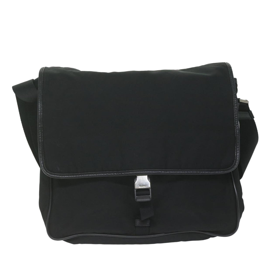PRADA Shoulder Bag Nylon Black am5455