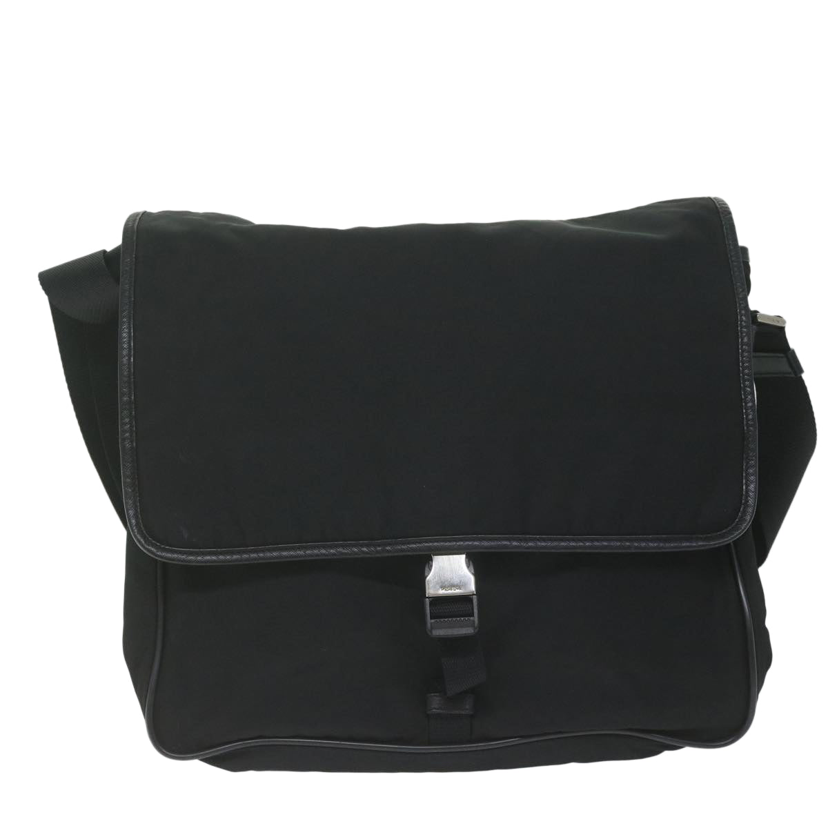 PRADA Shoulder Bag Nylon Black am5455