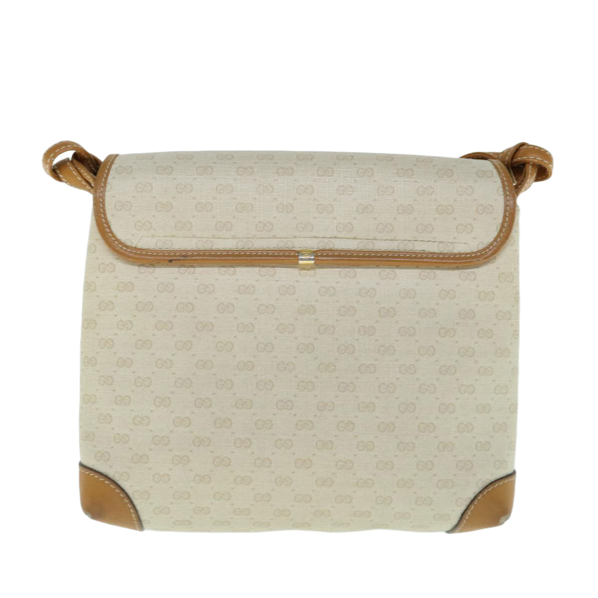 GUCCI Micro GG Supreme Shoulder Bag PVC Beige 007 123 0087 am5471