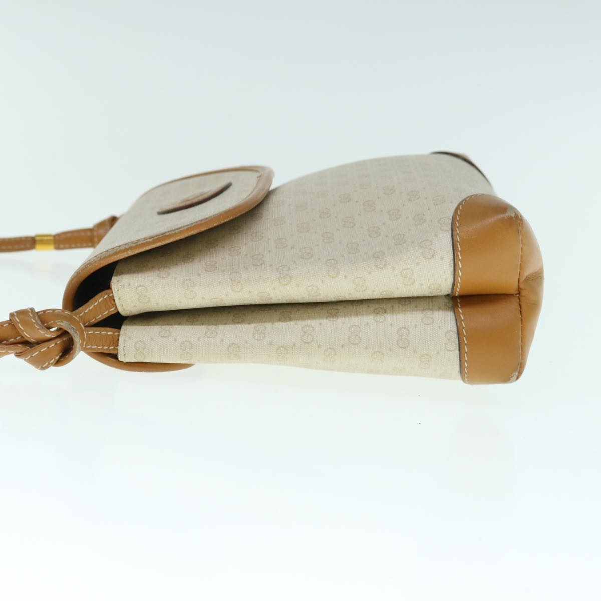 GUCCI Micro GG Supreme Shoulder Bag PVC Beige 007 123 0087 am5471