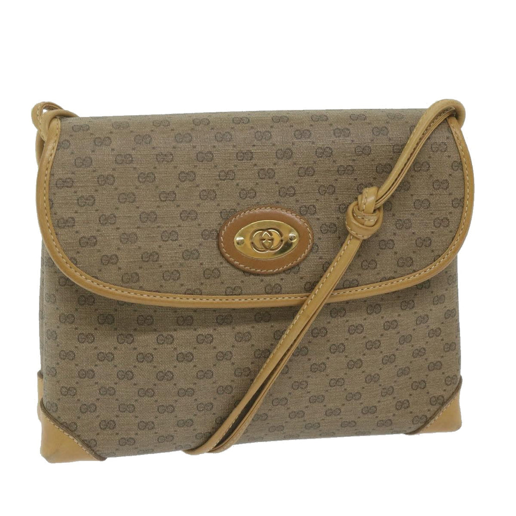 GUCCI Micro GG Supreme Shoulder Bag PVC Leather Beige 49 007 5548 am5527