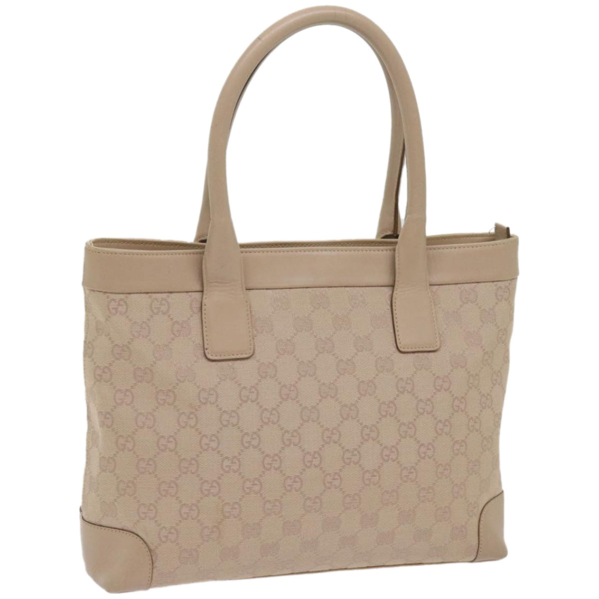 GUCCI GG Canvas Tote Bag Beige 33890 am5876