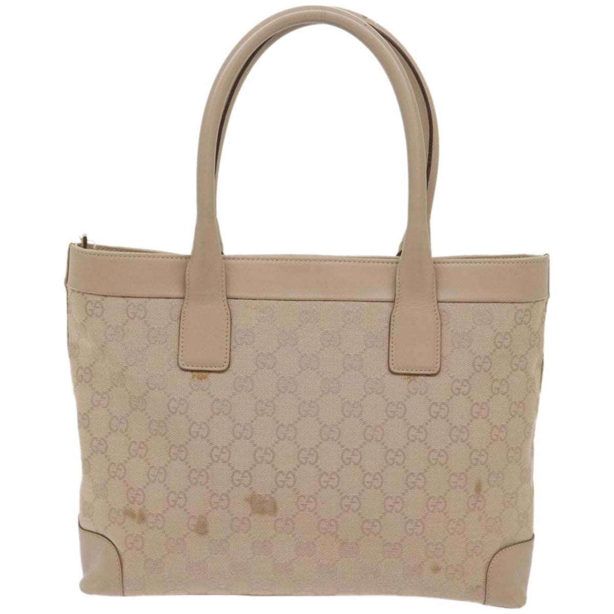 GUCCI GG Canvas Tote Bag Beige 33890 am5876