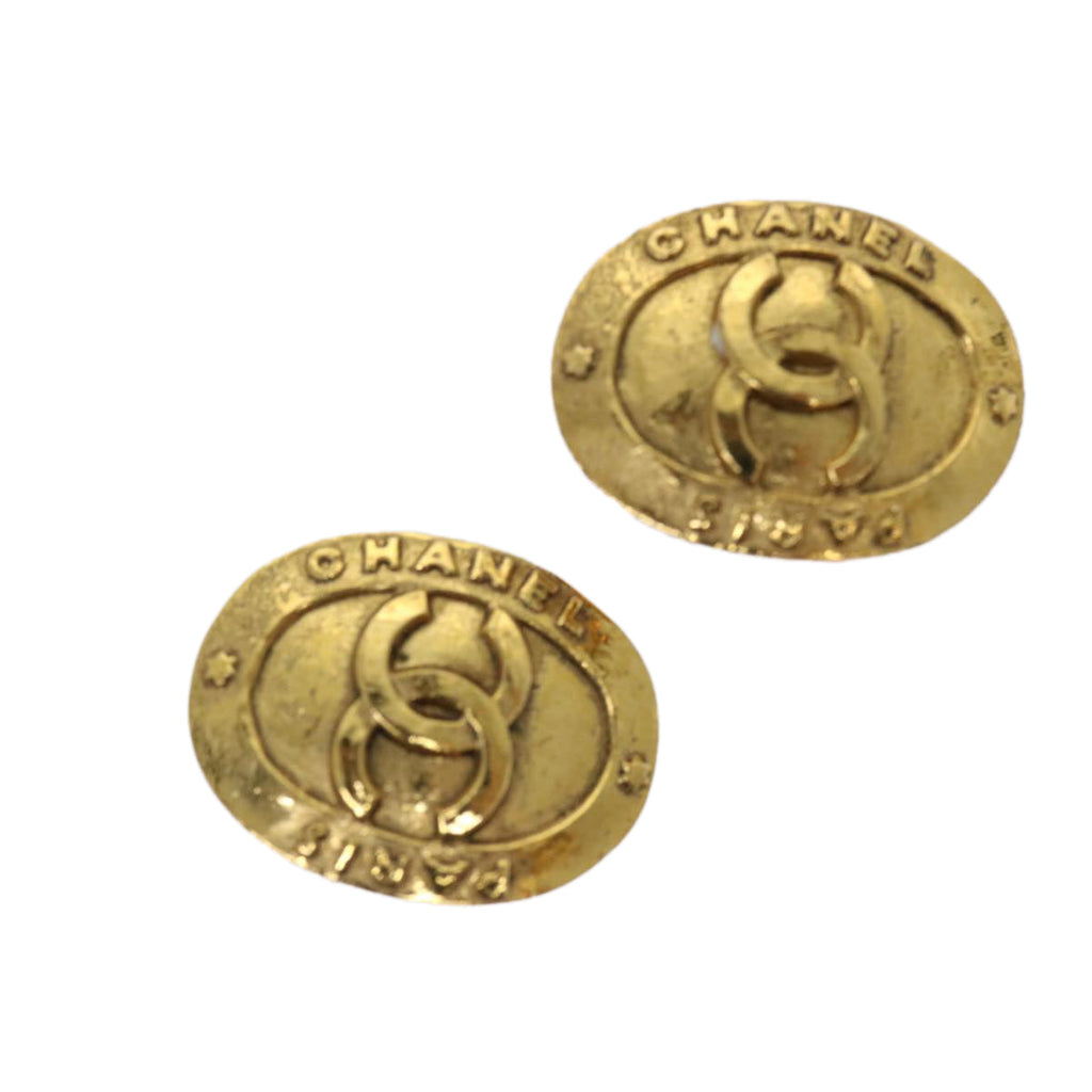 CHANEL Earring Gold CC am5967