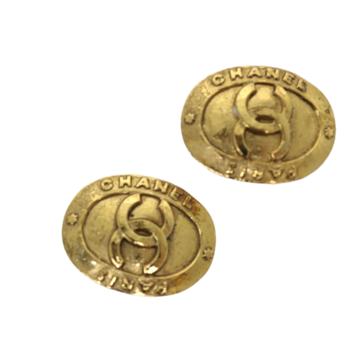 CHANEL Earring Gold CC am5967