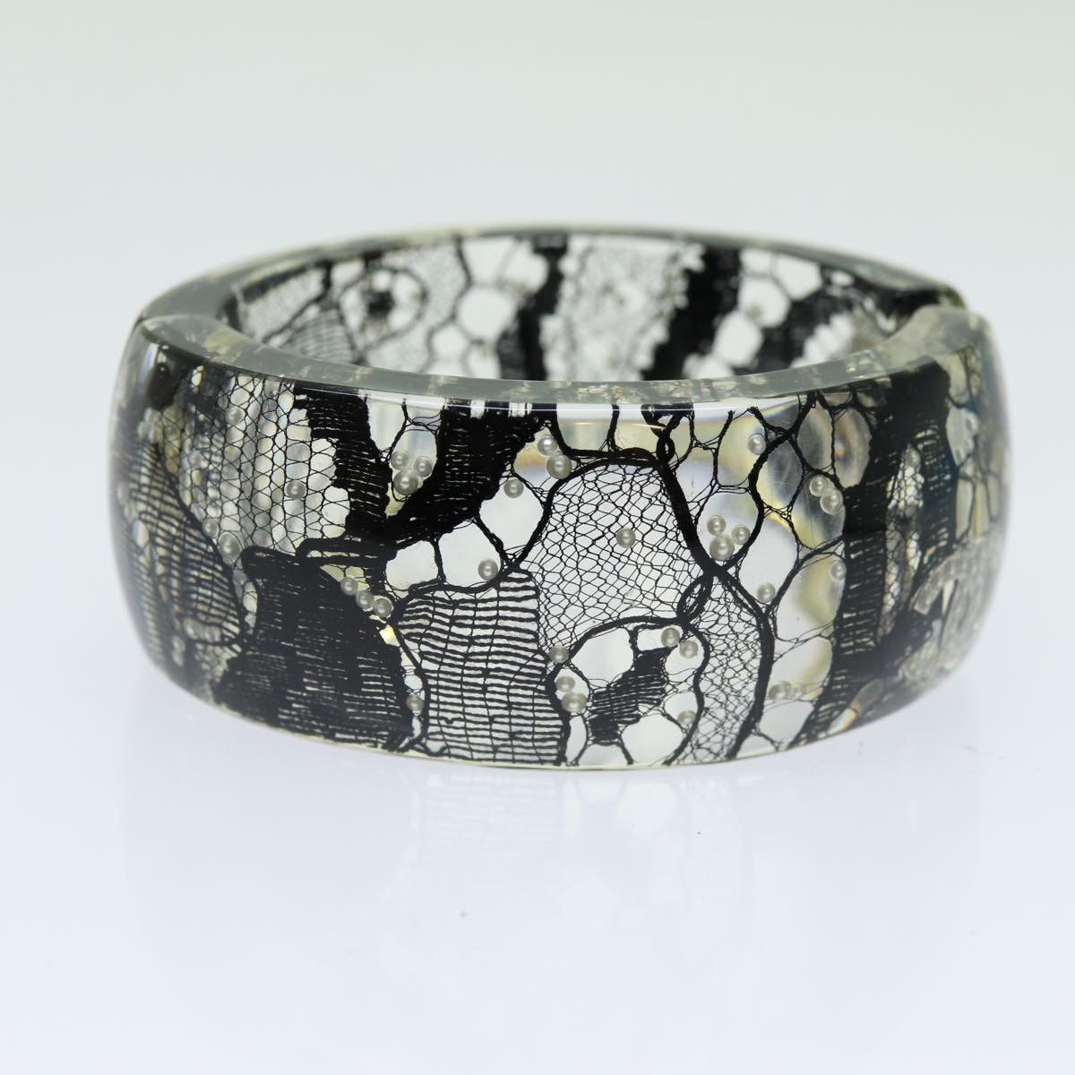 CHANEL COCO Mark Bracelet Black CC am6015