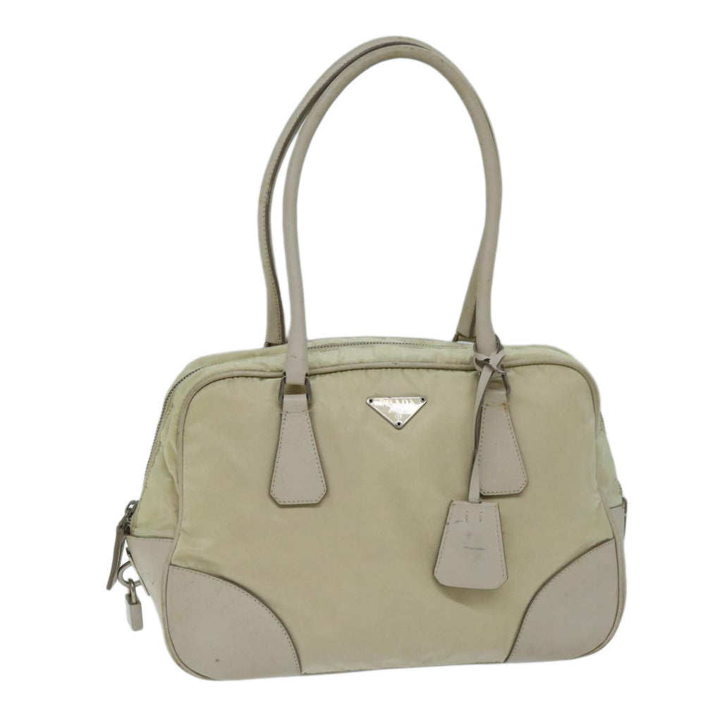 PRADA Shoulder Bag Nylon Beige am6097