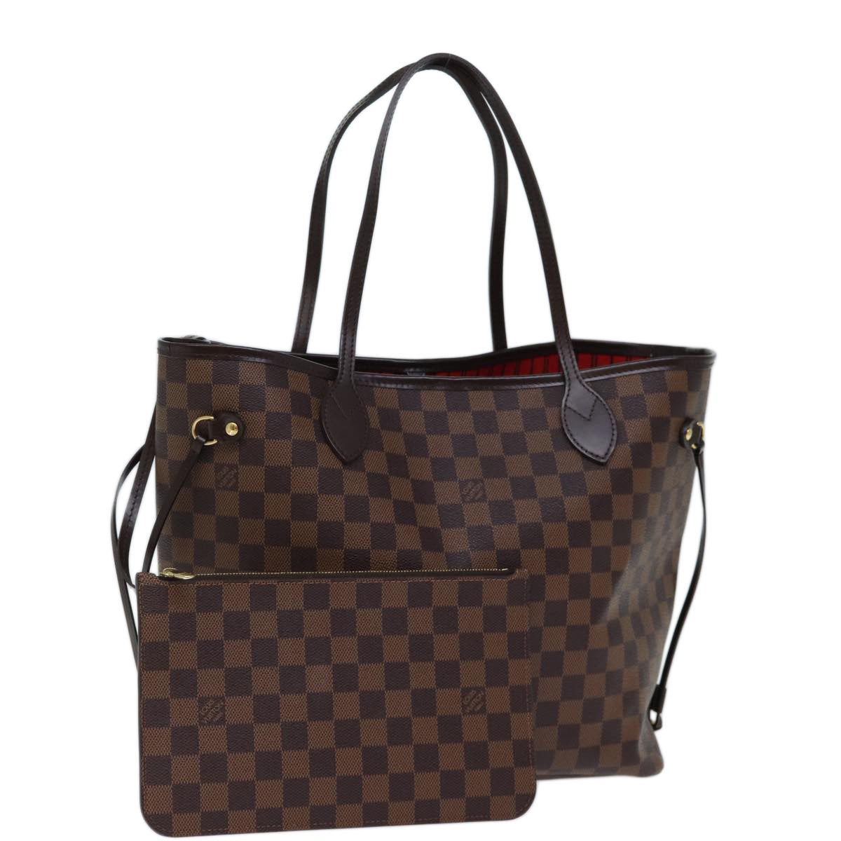LOUIS VUITTON Damier Ebene Neverfull MM Tote Bag N51105 LV am6117AV