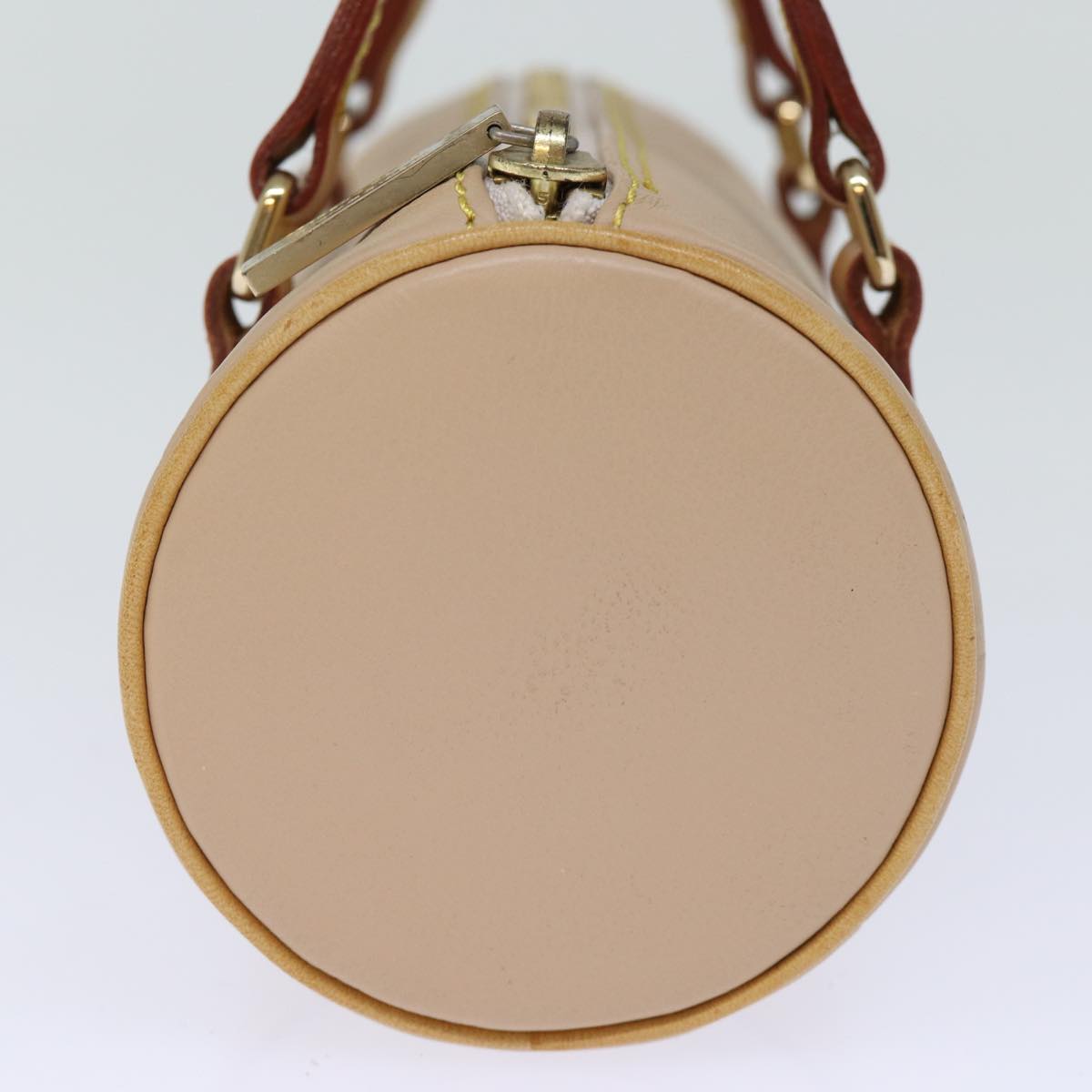 BURBERRY Blue Label Mini Hand Bag Leather Beige am6171