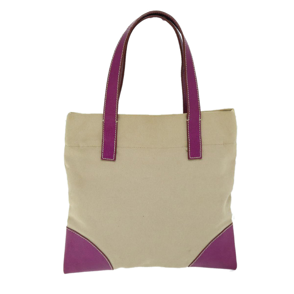 PRADA Tote Bag Canvas Beige am6227