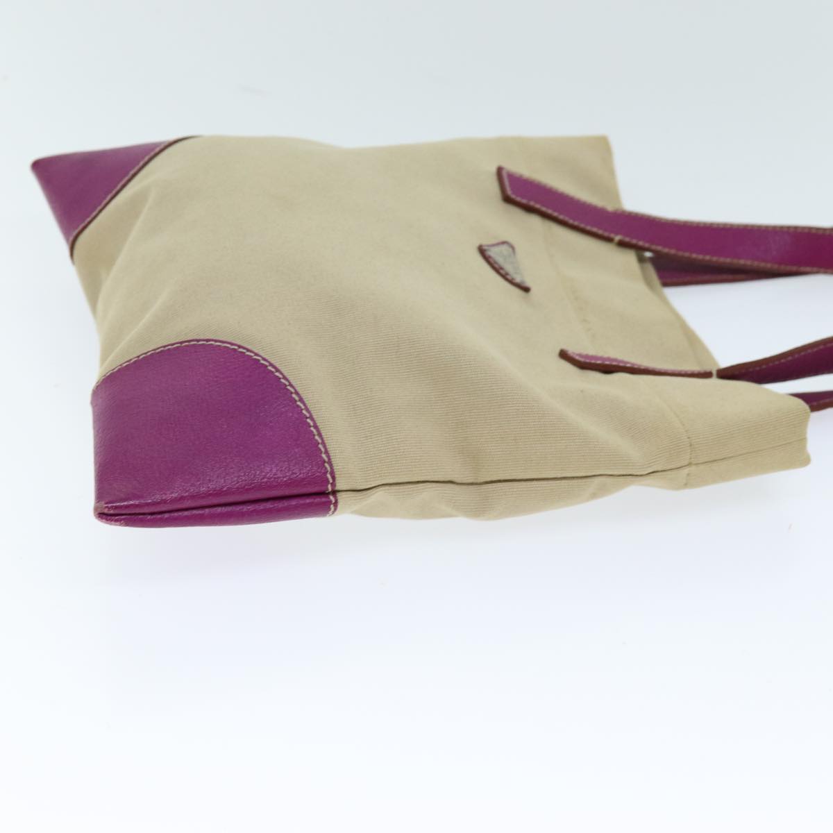 PRADA Tote Bag Canvas Beige am6227
