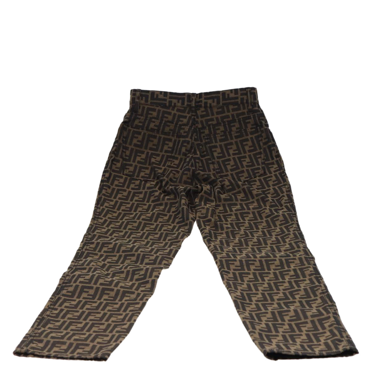 FENDI Zucca Canvas Pants Black Brown am6300