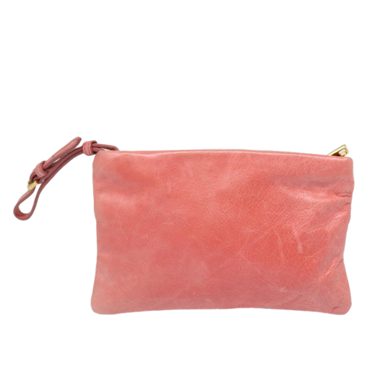 PRADA Pouch Leather Pink am6580