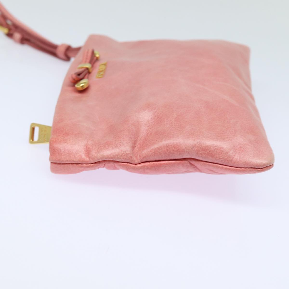 PRADA Pouch Leather Pink am6580