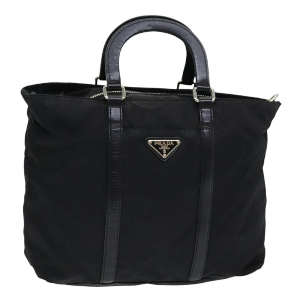 PRADA Hand Bag Nylon Black am6693