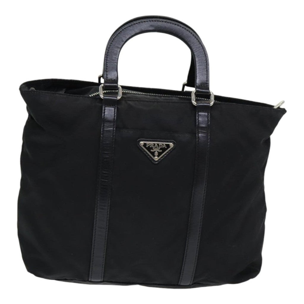 PRADA Hand Bag Nylon Black am6693