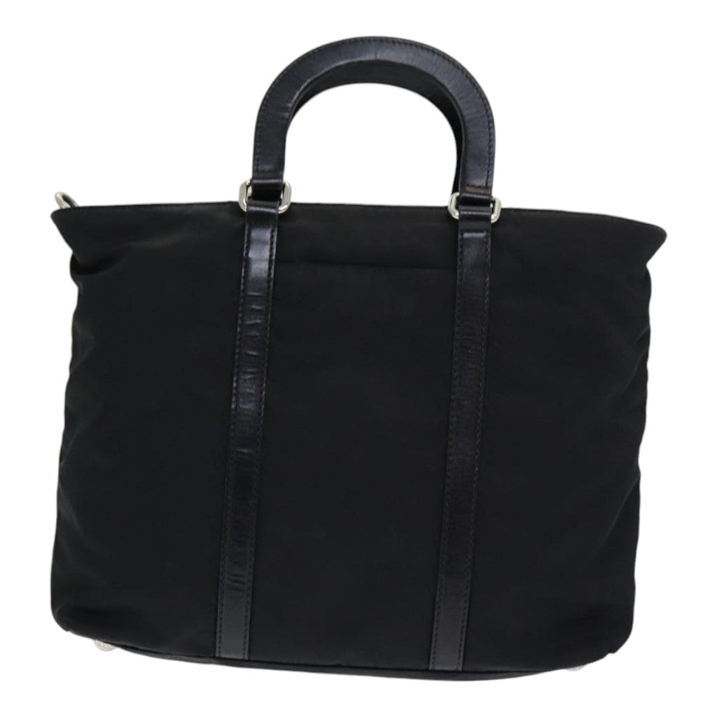 PRADA Hand Bag Nylon Black am6693