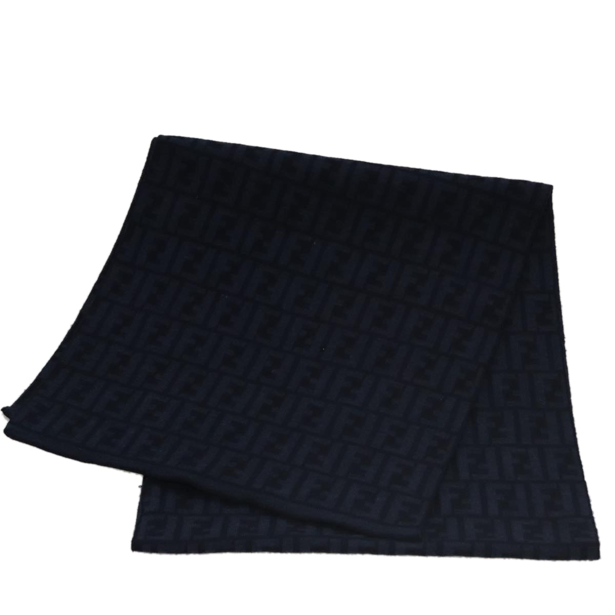 FENDI Zucca Canvas Scarf Wool Beige am7263