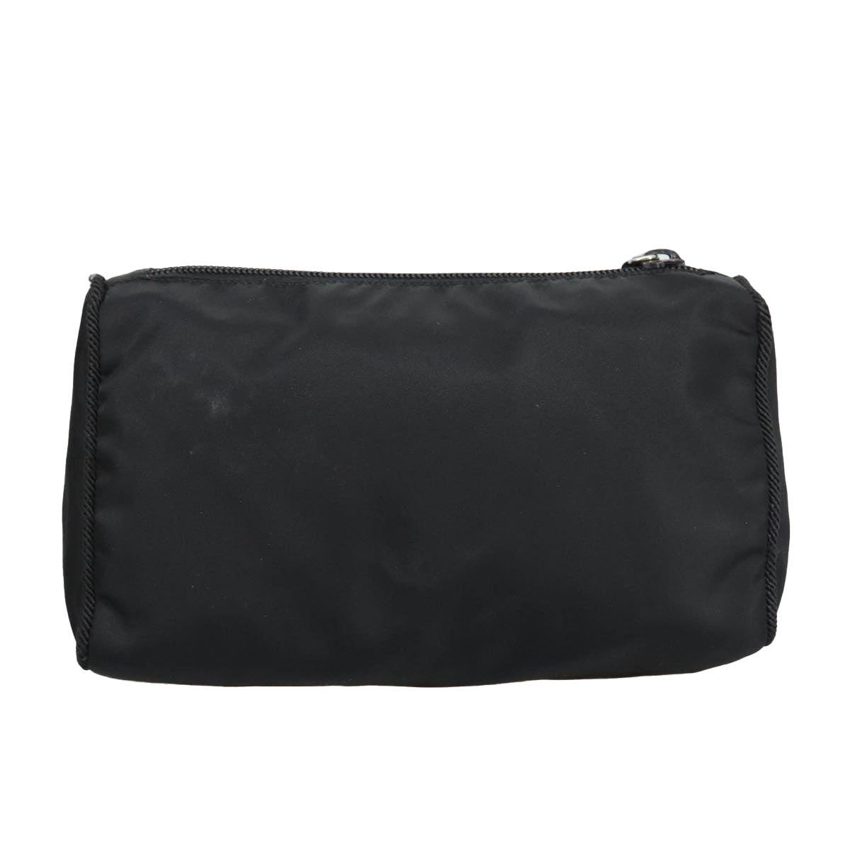 PRADA Pouch Nylon Black Silver am7271