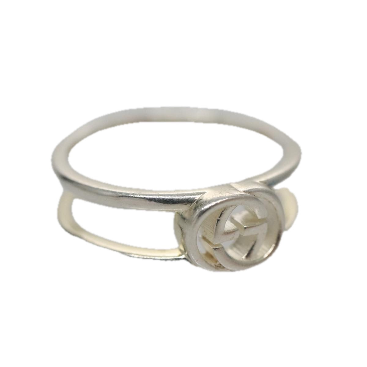 GUCCI Interlocking Ring metal Silver am7444