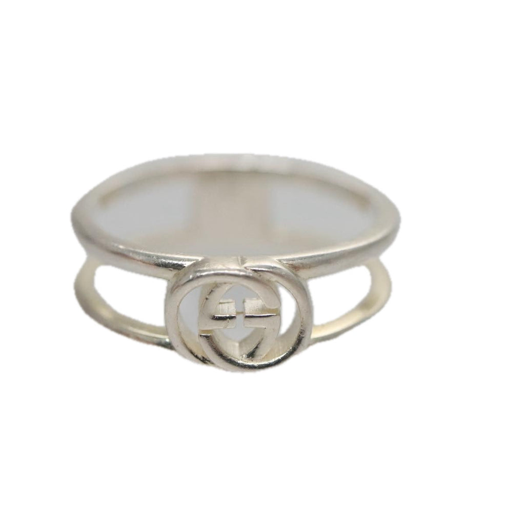 GUCCI Interlocking Ring metal Silver am7444
