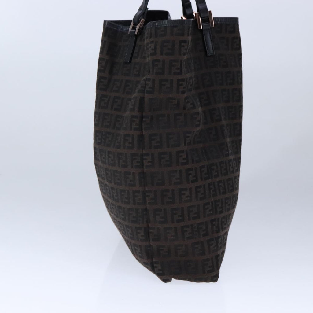 FENDI Zucchino Canvas Tote Bag Brown am7529