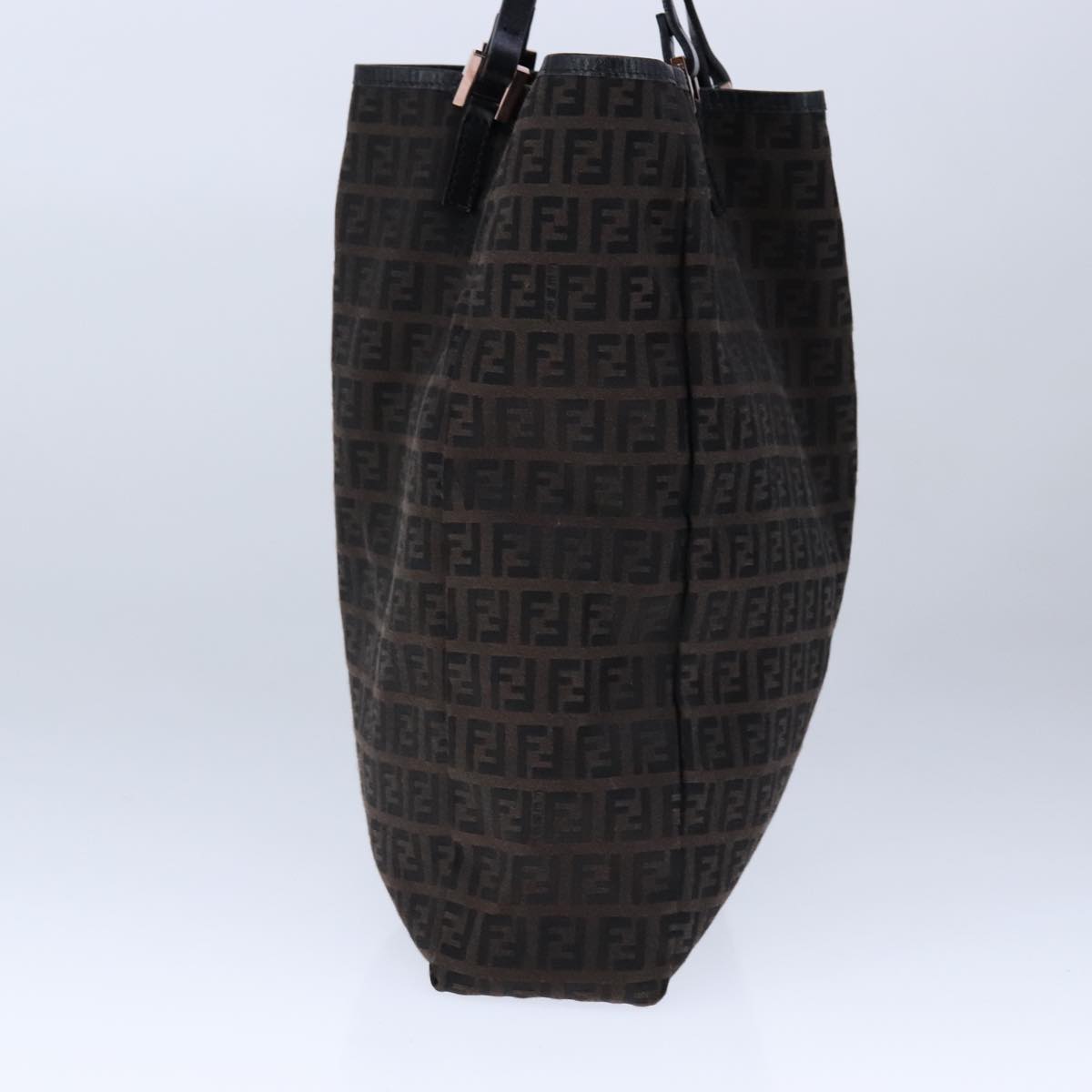 FENDI Zucchino Canvas Tote Bag Brown am7529