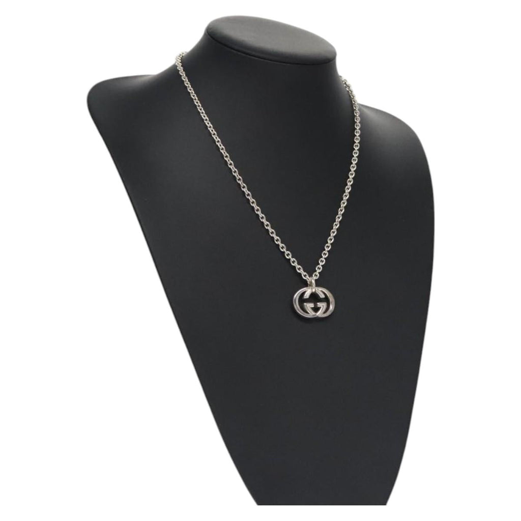 GUCCI Interlocking Necklace Ag925 Silver am7919