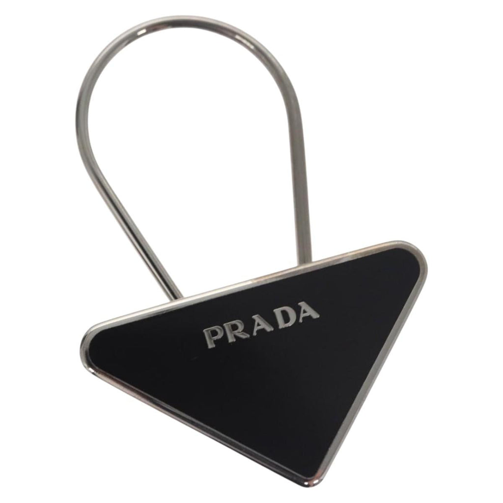 PRADA Key Ring metal Black M713 am7994