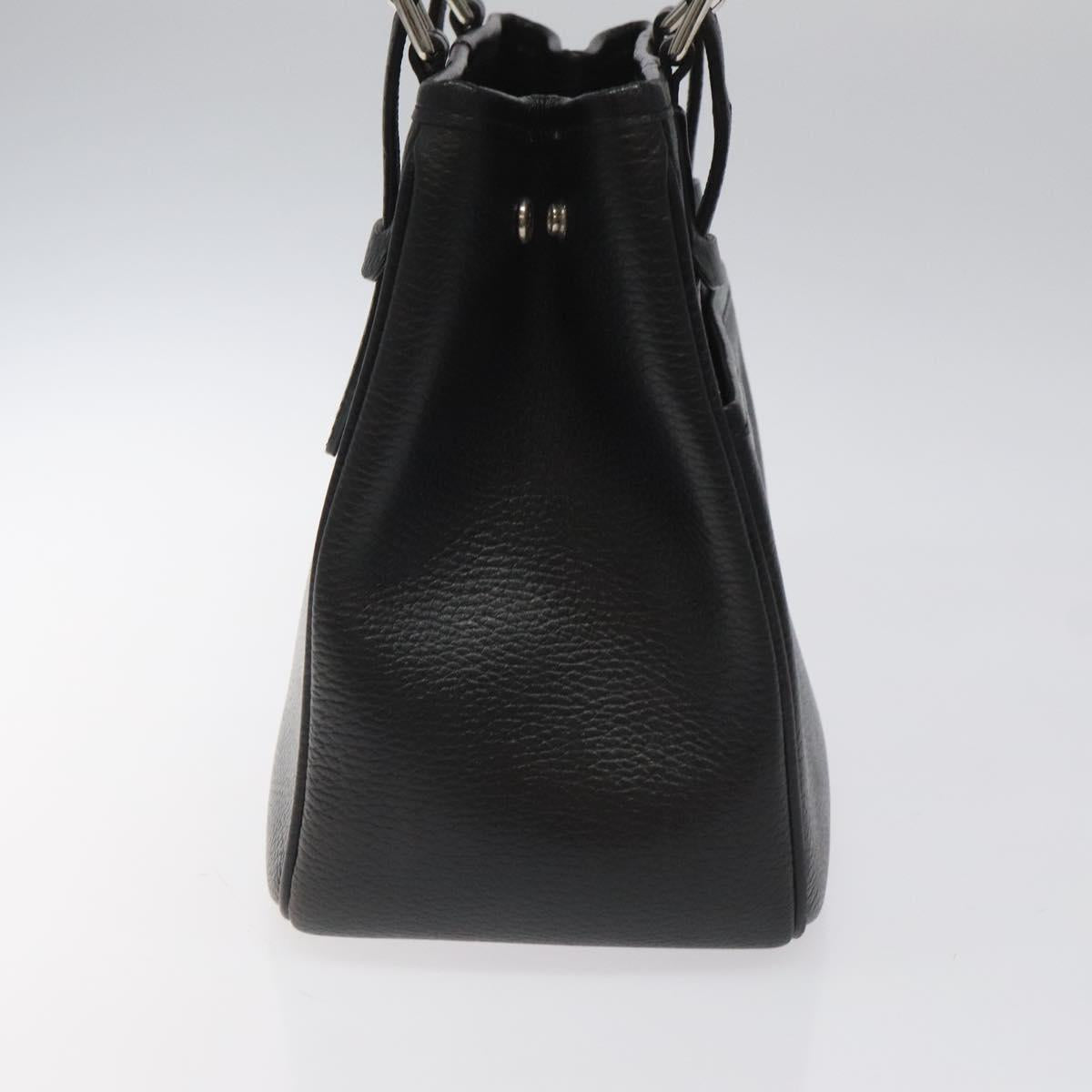 BURBERRY Hand Bag Leather Black am8014