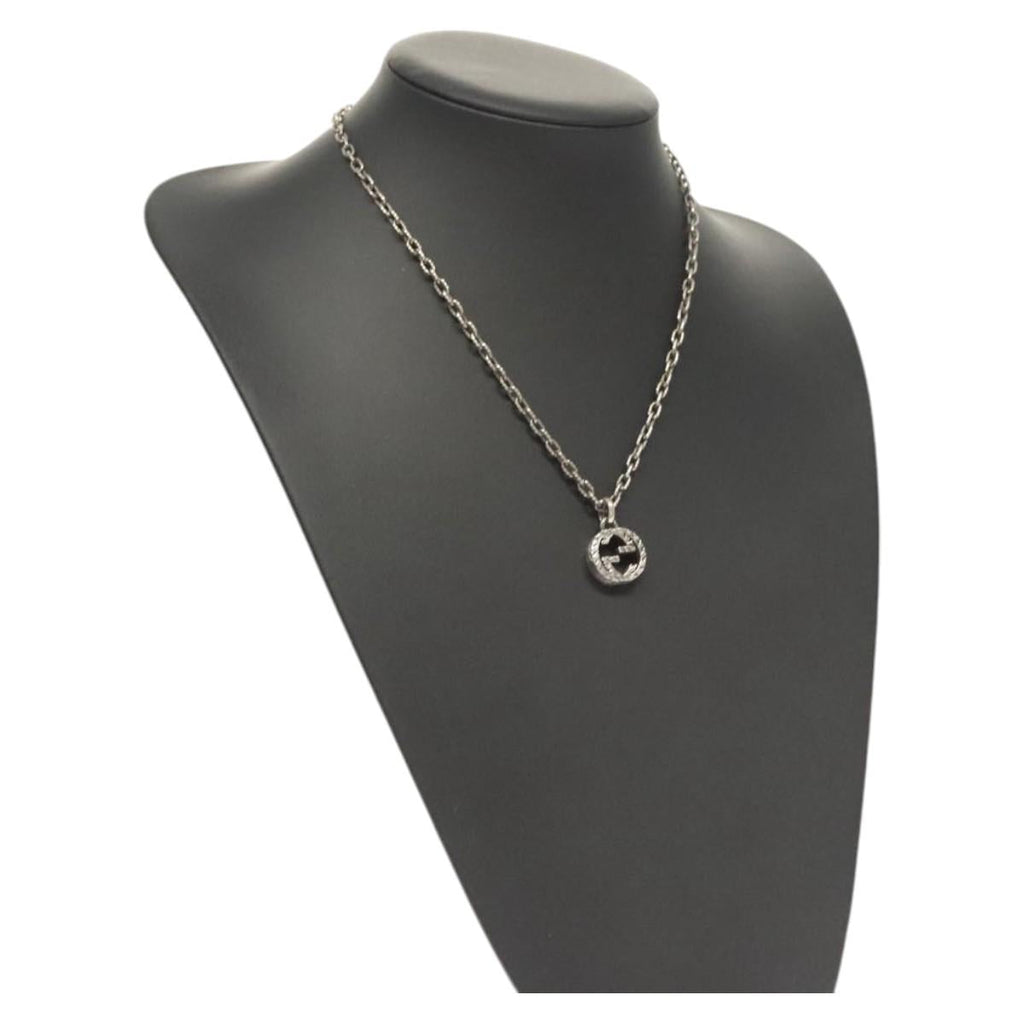 GUCCI Interlocking Necklace Ag925 Silver am8310