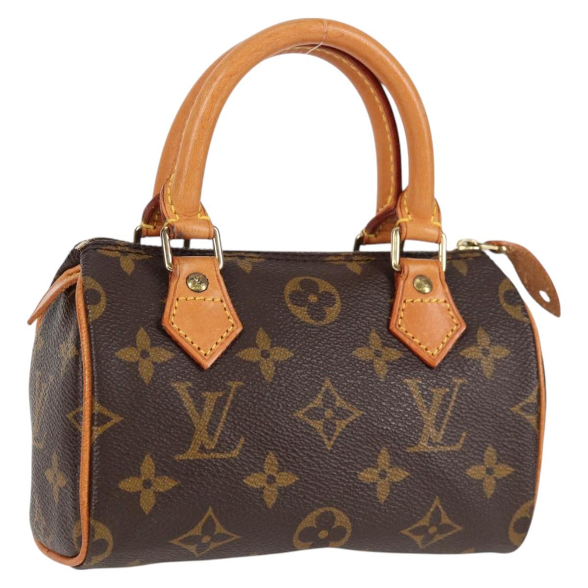 LOUIS VUITTON Monogram Mini Speedy Hand Bag M41534 LV am8561V