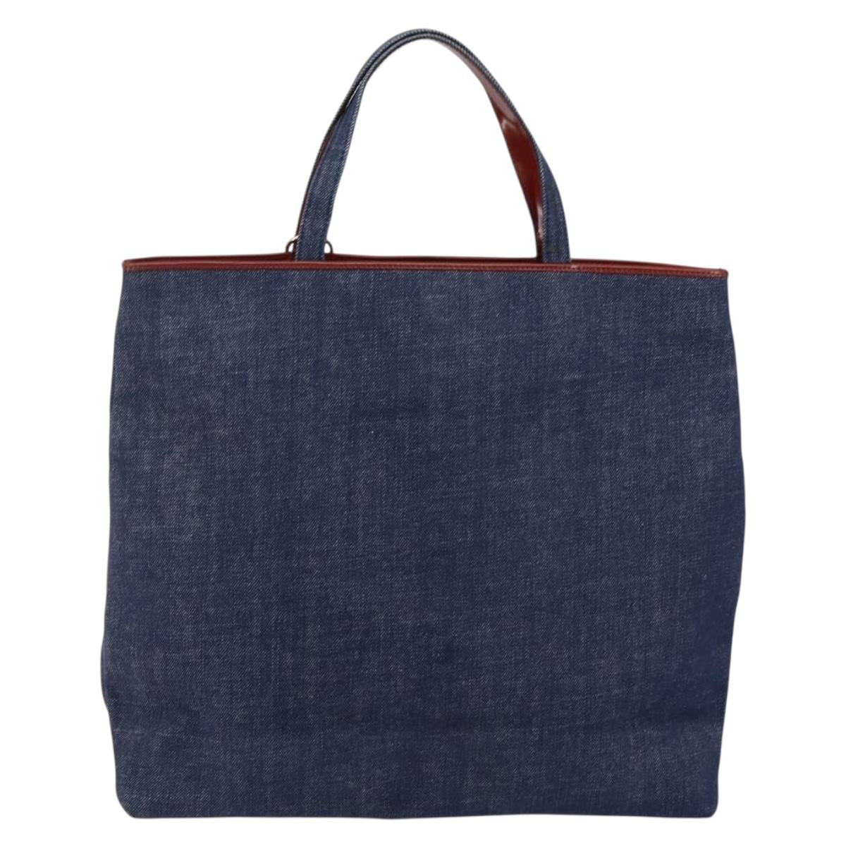 BURBERRY Hand Bag Denim Blue am9048