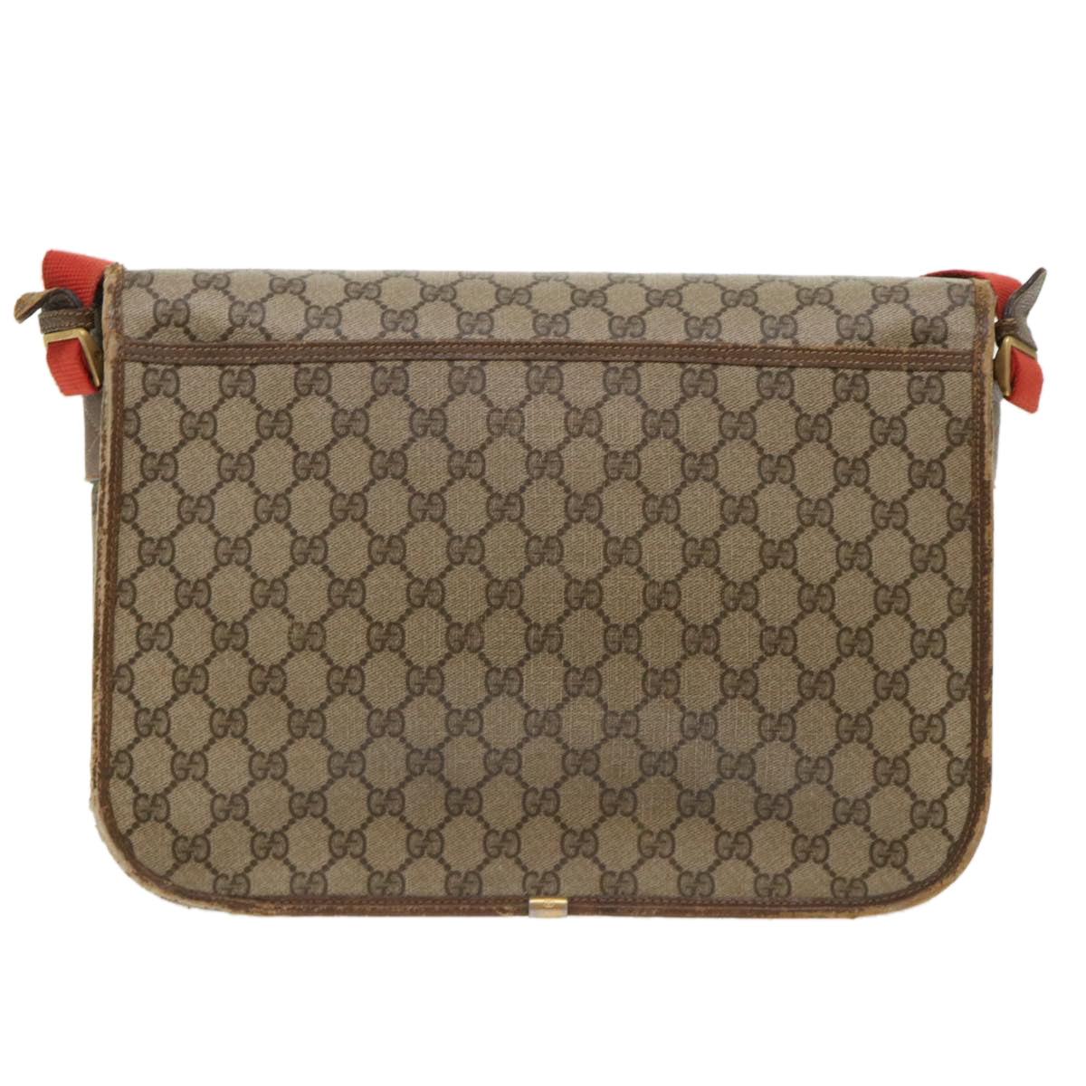 GUCCI GG Canvas Web Sherry Line Shoulder Bag Beige Red Green ar10088