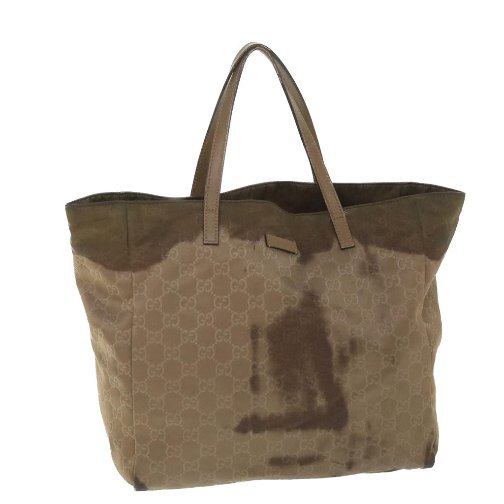GUCCI GG Canvas Tote Bag Brown 282439 ar10393