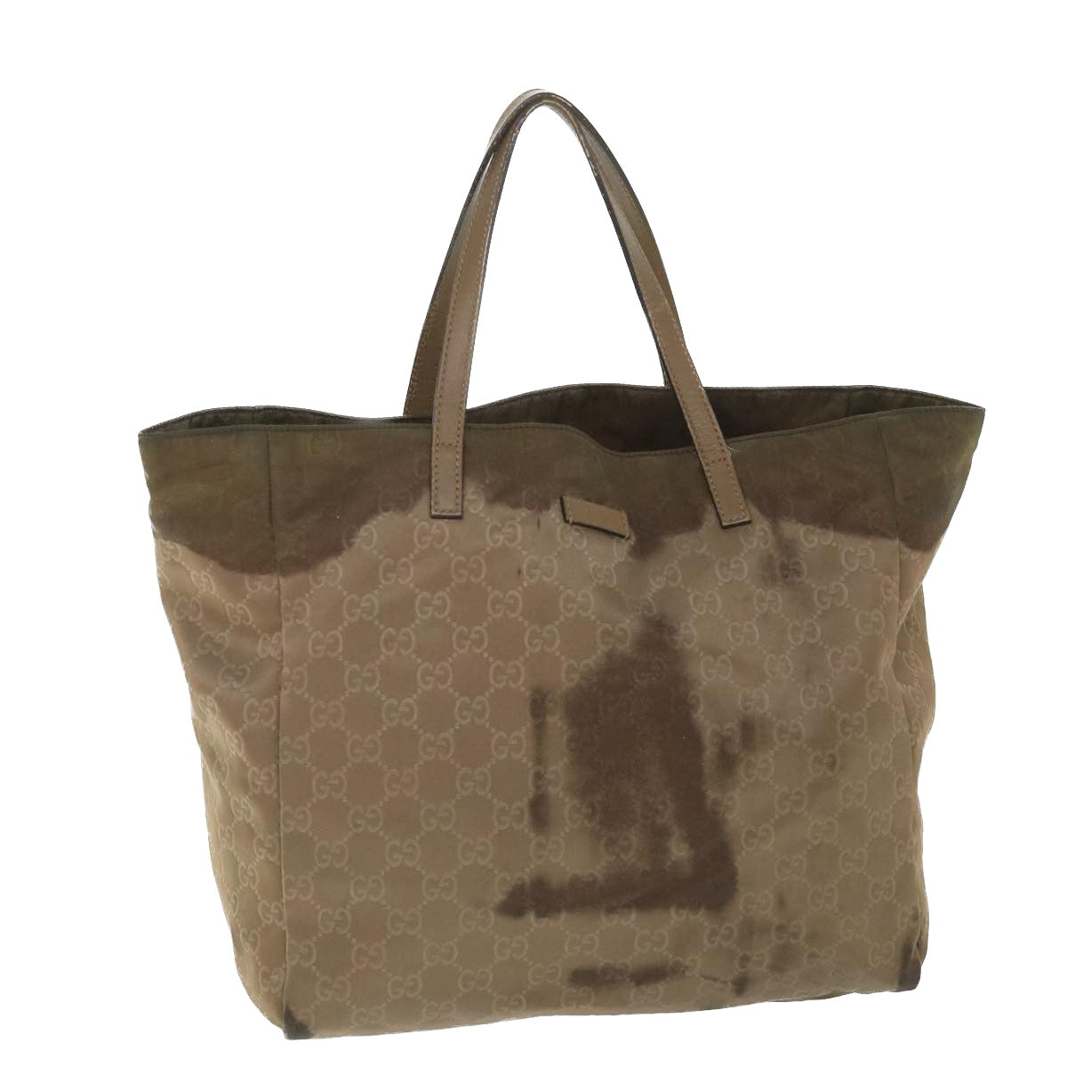 GUCCI GG Canvas Tote Bag Brown 282439 ar10393