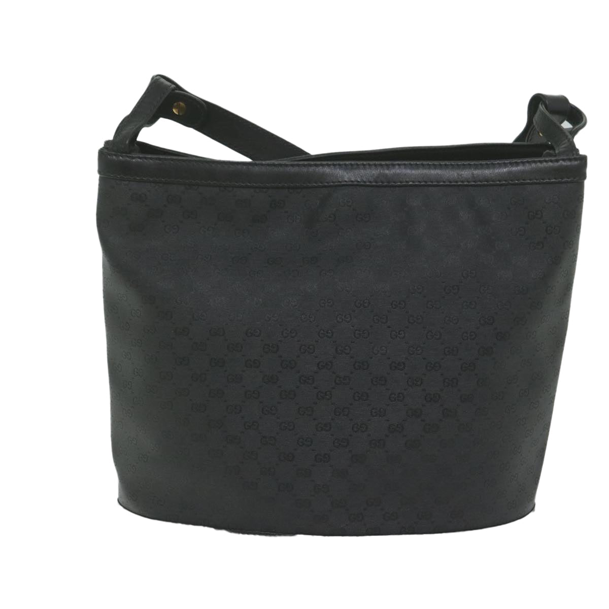 GUCCI Micro GG Canvas Shoulder Bag Black 001 14 0712 ar11126