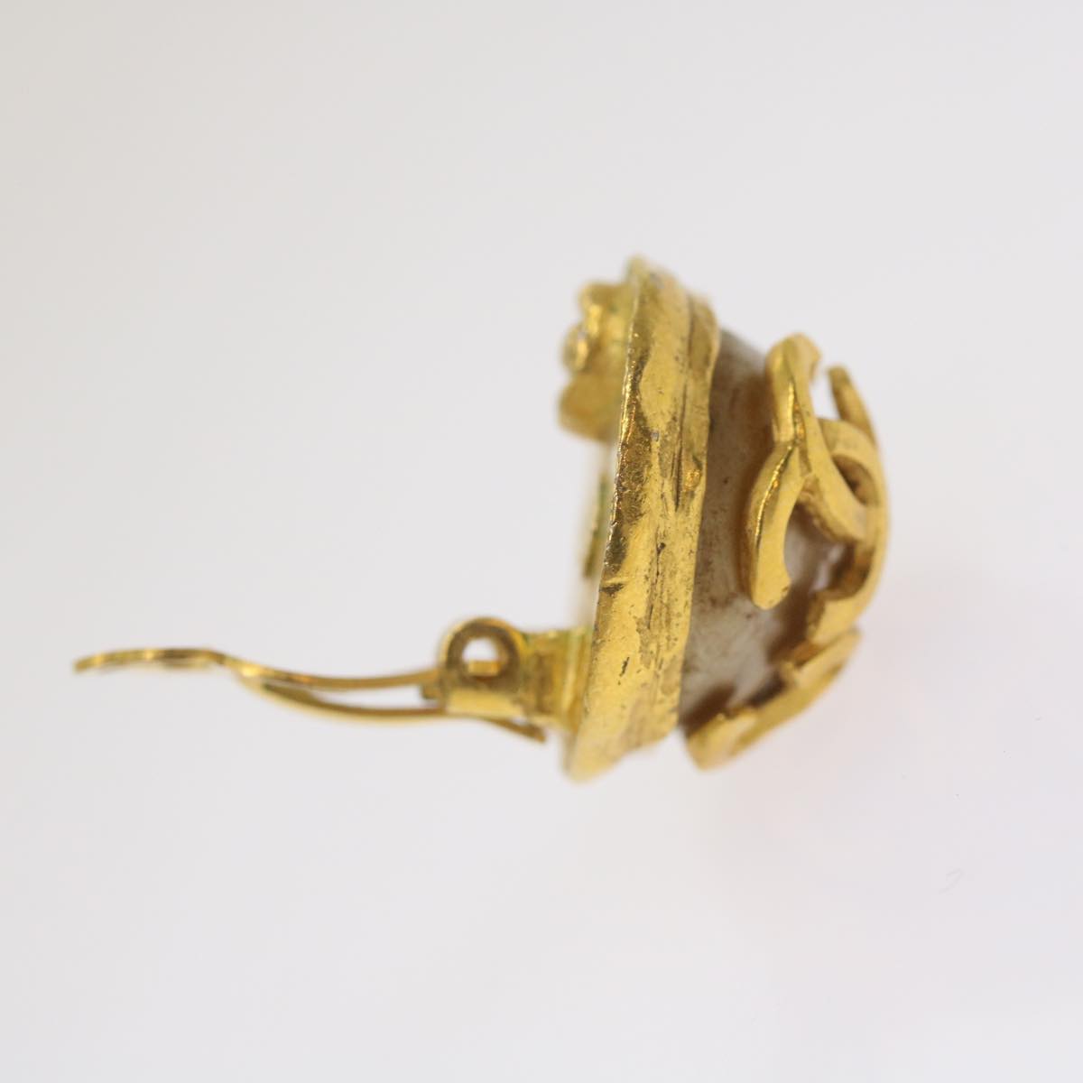 CHANEL Triple Coco Earring Gold CC ar11464B