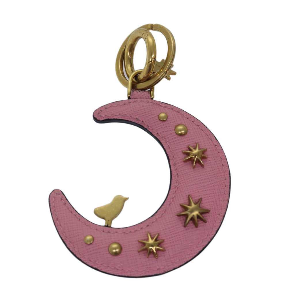 PRADA Charm Safiano leather Pink ar12014