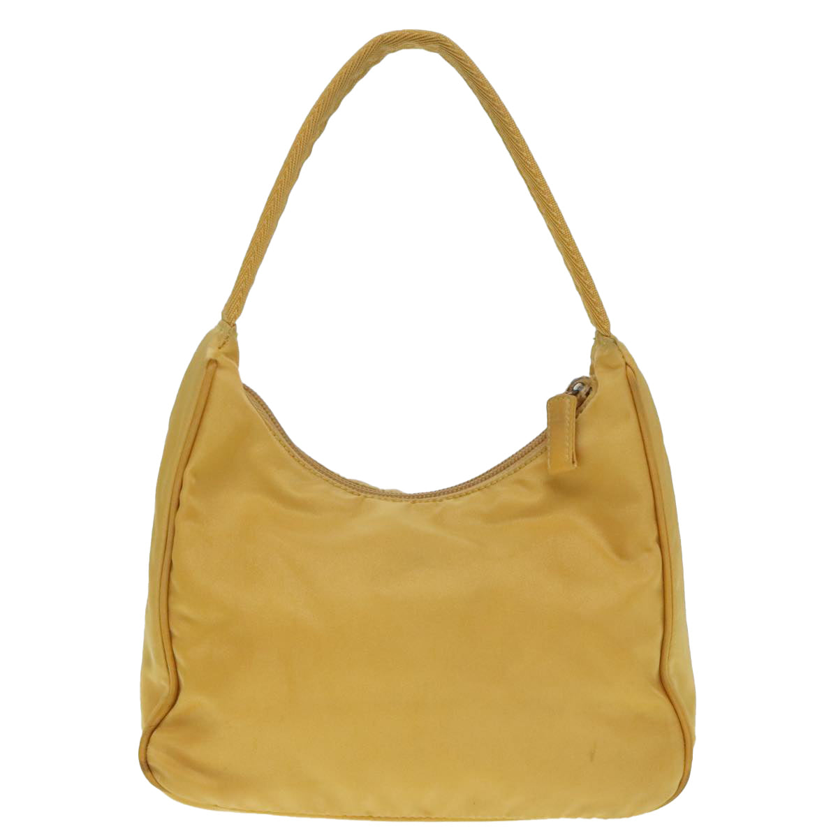 PRADA Mini Hand Bag Nylon Yellow Silver ar12534