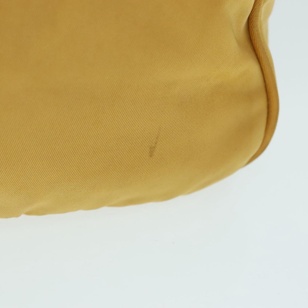 PRADA Mini Hand Bag Nylon Yellow Silver ar12534